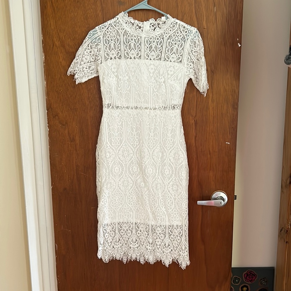 NWOT white lace dress from Francesca’s